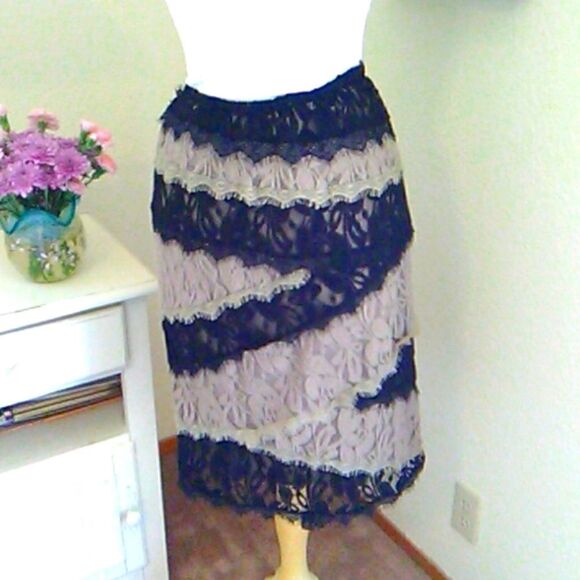 Metro Wear Dressy Lace Skirt - Picture 1 of 10
